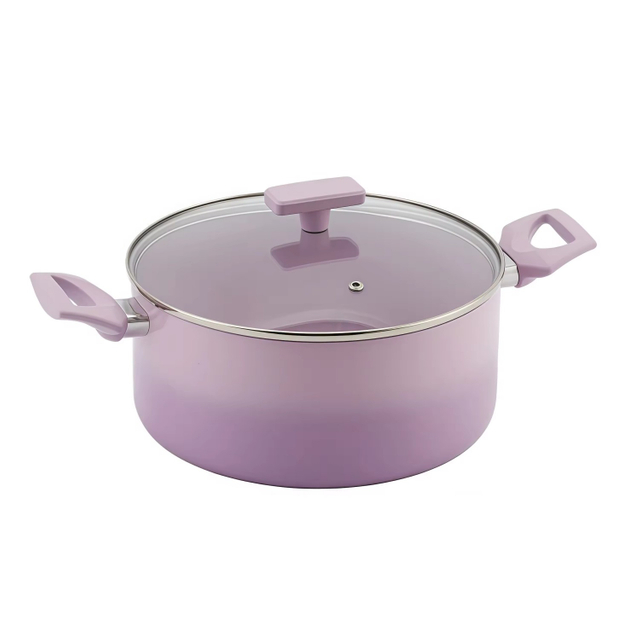 10 PCS Customizable Ceramic Non Stick Pans and Pots Set Induction Cast Aluminum Ceramic Cookware Set Pots and Pans Set