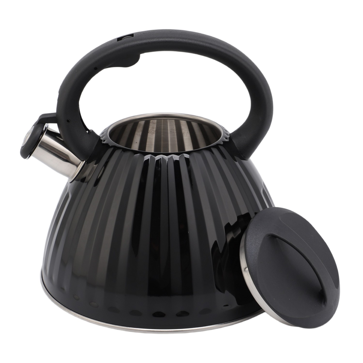 3.0L Stove Top Stainless Steel Tea Pot new Food Grade Polished Custom top seller Whistling Tea Kettle with induction bottom