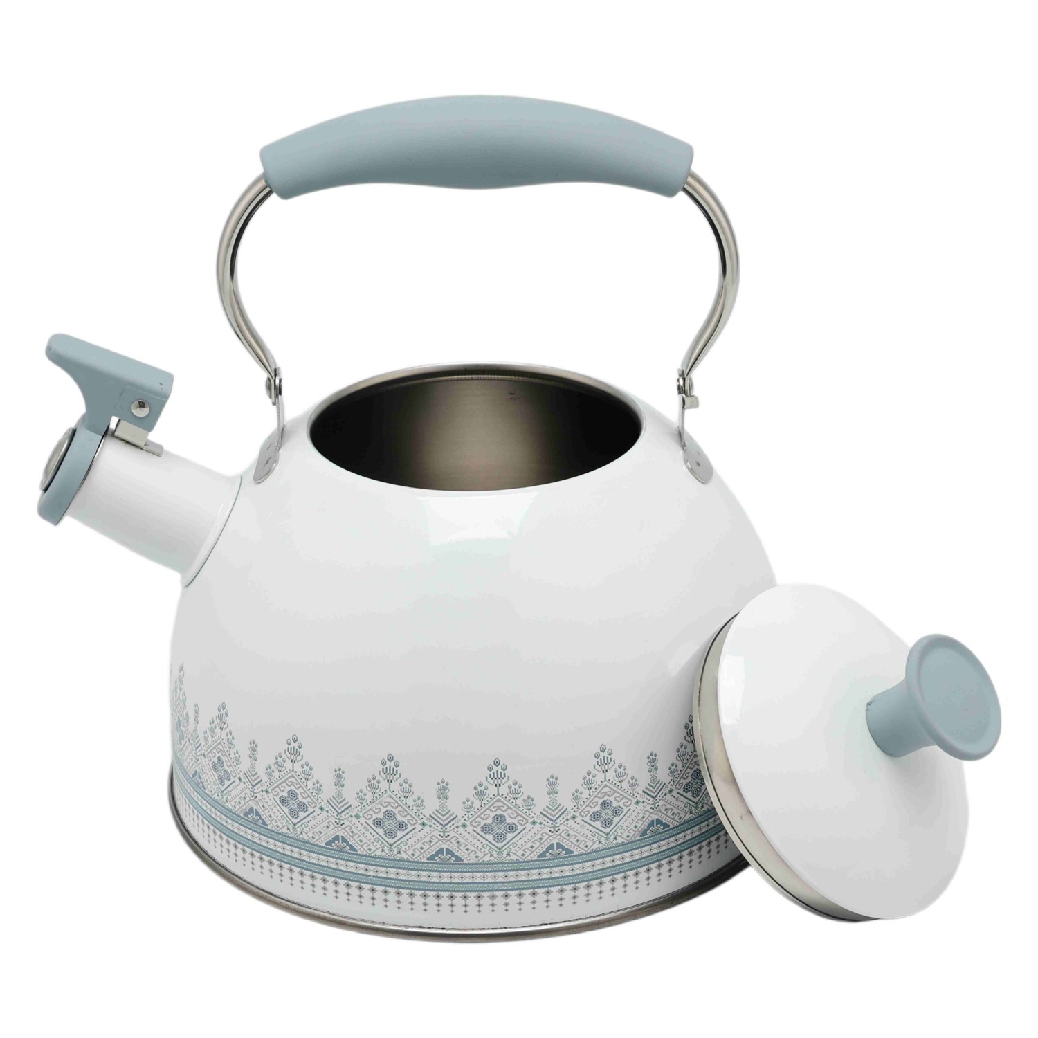 2.3L Stove Top Stainless Steel Tea Pot new Food Grade Polished Custom top seller Whistling Tea Kettle
