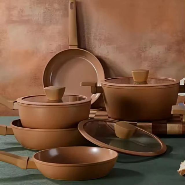 Factory Customizable Ceramic Non Stick Pan Frying Pan Egg Pan Fry Pan Cookware Chef's Pan PFOA Free Induction Compatible