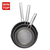 Premium Hard-Anodized Nonstick Aluminum Fry Pan Skillets Oven Safe to 500F Durable Desktop Oven Frying Pan Set PFOA Free