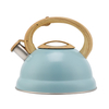 Factory Wholesale 3L Whistling Tea Kettle Tea Pot Customized Color Stainless Steel Hot Water for ALL Stovetop with Wood Handle
