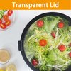 Staninless Steel Mixing Bowl With Transparent Lid Set of 3