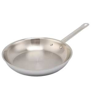 Factory Customized Food Grade Triply Cooking Pan Steel Stainless Non-coating Frying Pan for Skillet Omlet with Hollow Handle