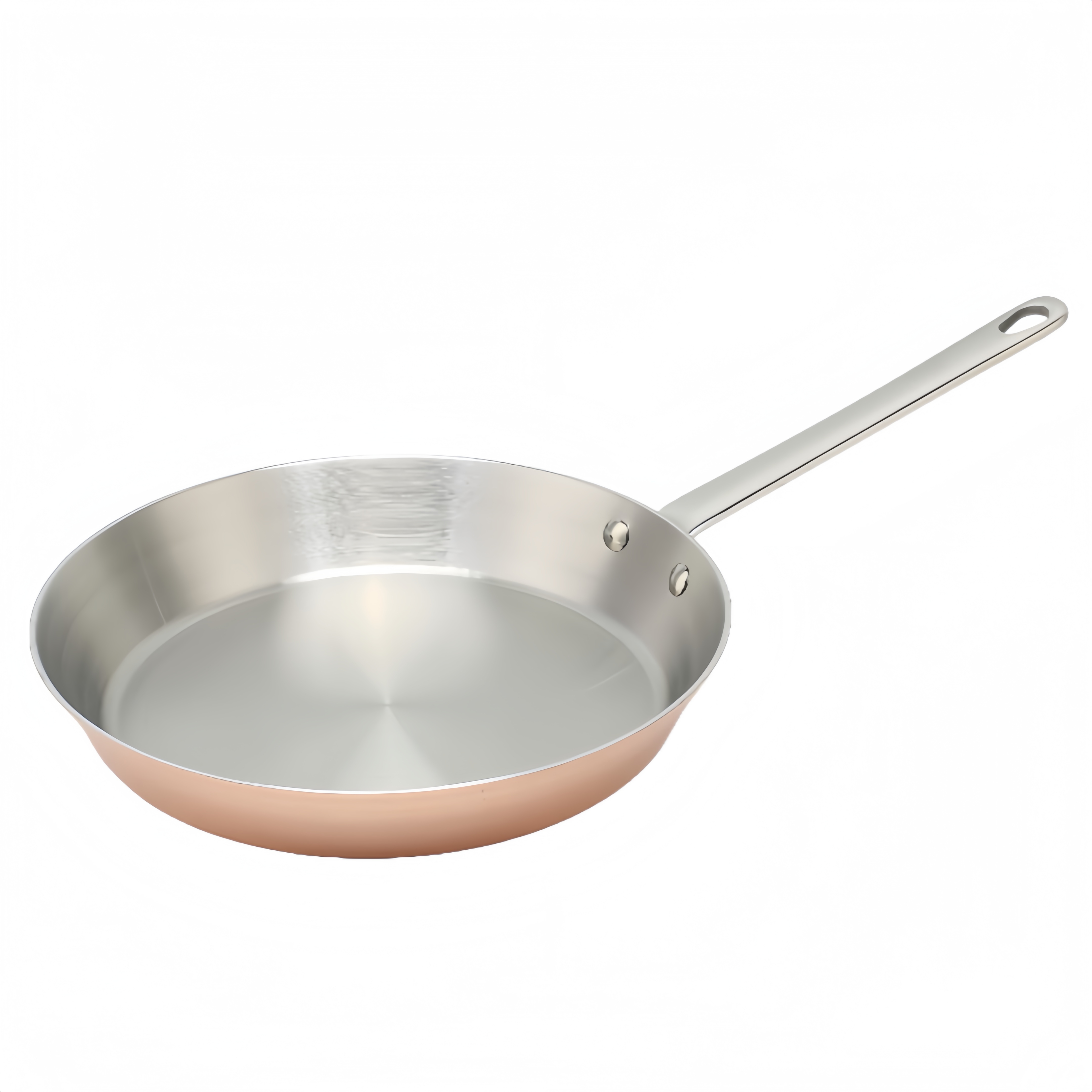 Hot Sale Wholesale 3 Layer Copper Tri-ply Stainless Steel Pan 20/24/26/28cm 8inch/10inch/12inch Non-Coating Cookware Frying Pan