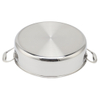 High Quality 316 Stainless Steel Cook Saute Pan Three Layer Steel Double Ear Frying Pan Rapid Heat Conduction Sauting Fry Pan