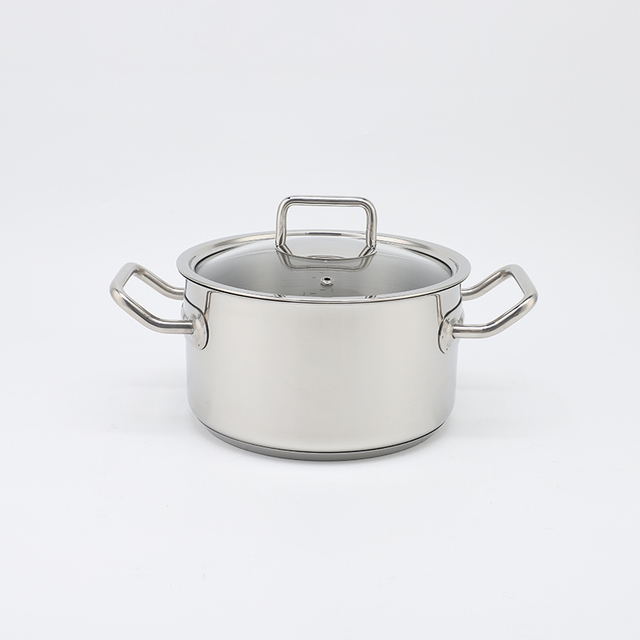 Wholesale Custom 8 Piece Stainless Steel Impact Bonded Bottom Pots And Pans Non-Toxic Kitchen Cookware Set