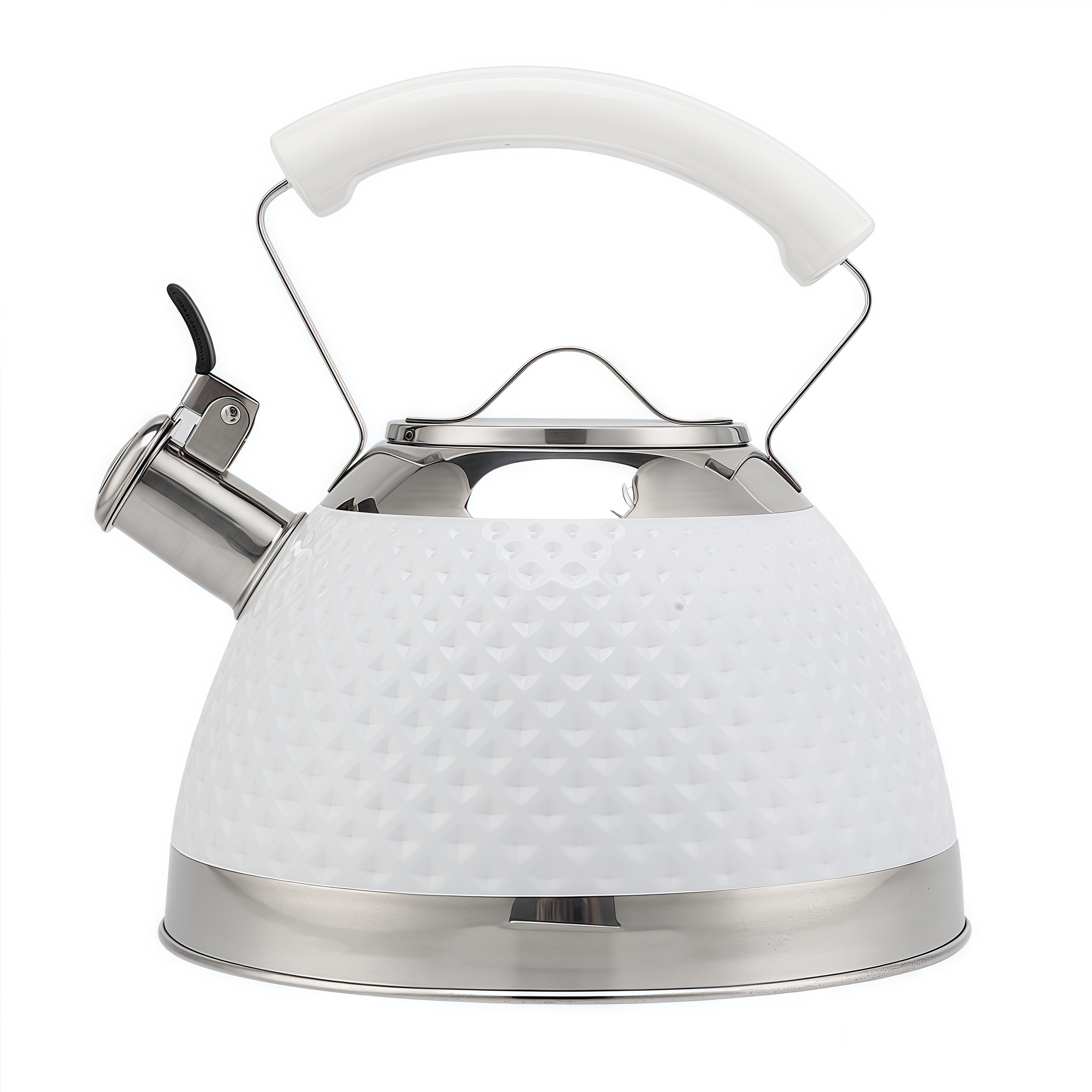 3L Hammer Pattern Stainless Steel Tea Kettle Modern Design Food Grade Water Kettle Pot for Home & Kitchen Use