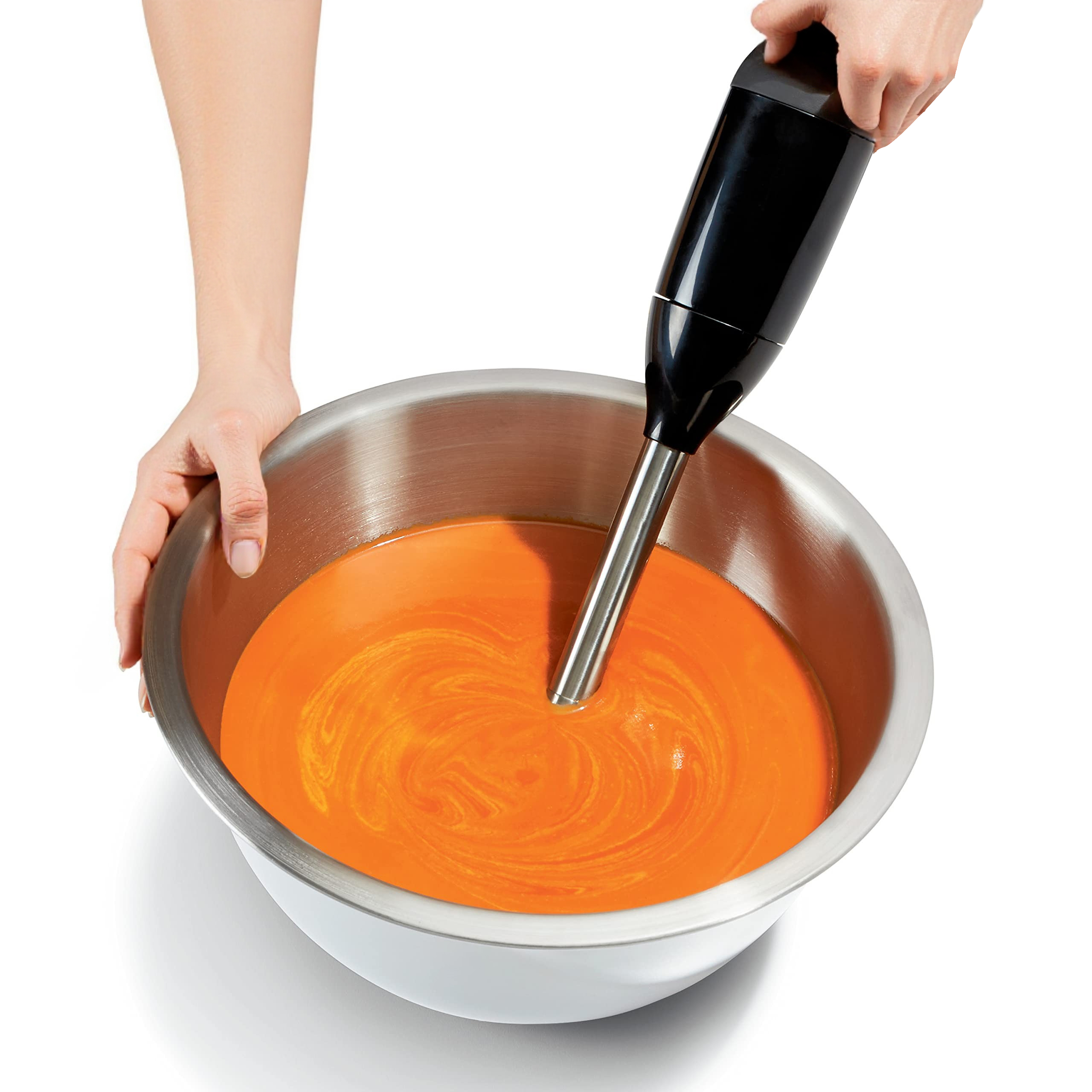 Wholesale Colorful 3-Piece Double Layer Mixing Bowl Set 16/20/24cm Stainless Steel Inside Plastic Outside and Good Grip Wide Rim