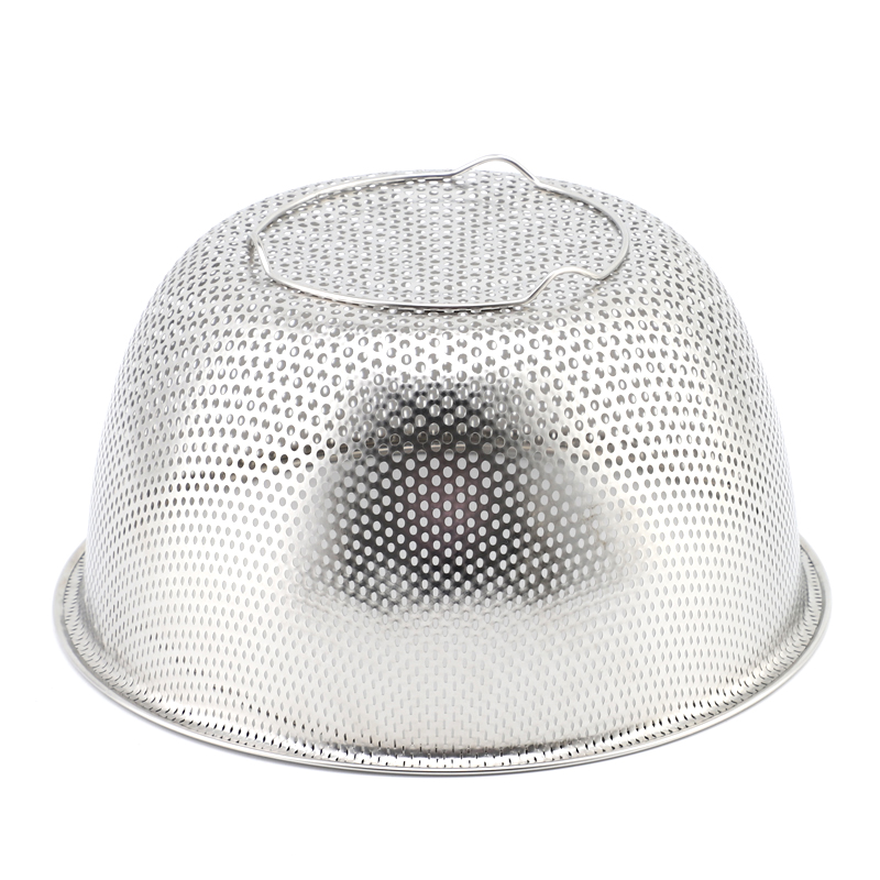 Fruit Vegetable Kitchen Strainer Colanders Set Stainless Steel Drain Wash Storage Drain Basket Stainless Steel Mesh Strainer