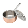 Popular Kitchen Cookware Set 3ply Copper Casserole Stainless Steel Casserole Cooking Pot
