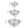 New Stainless Steel Kitchen Strainer Colanders with Handle Kitchen Food Strainer Basket for Washing Vegetable Fruit Vegetable