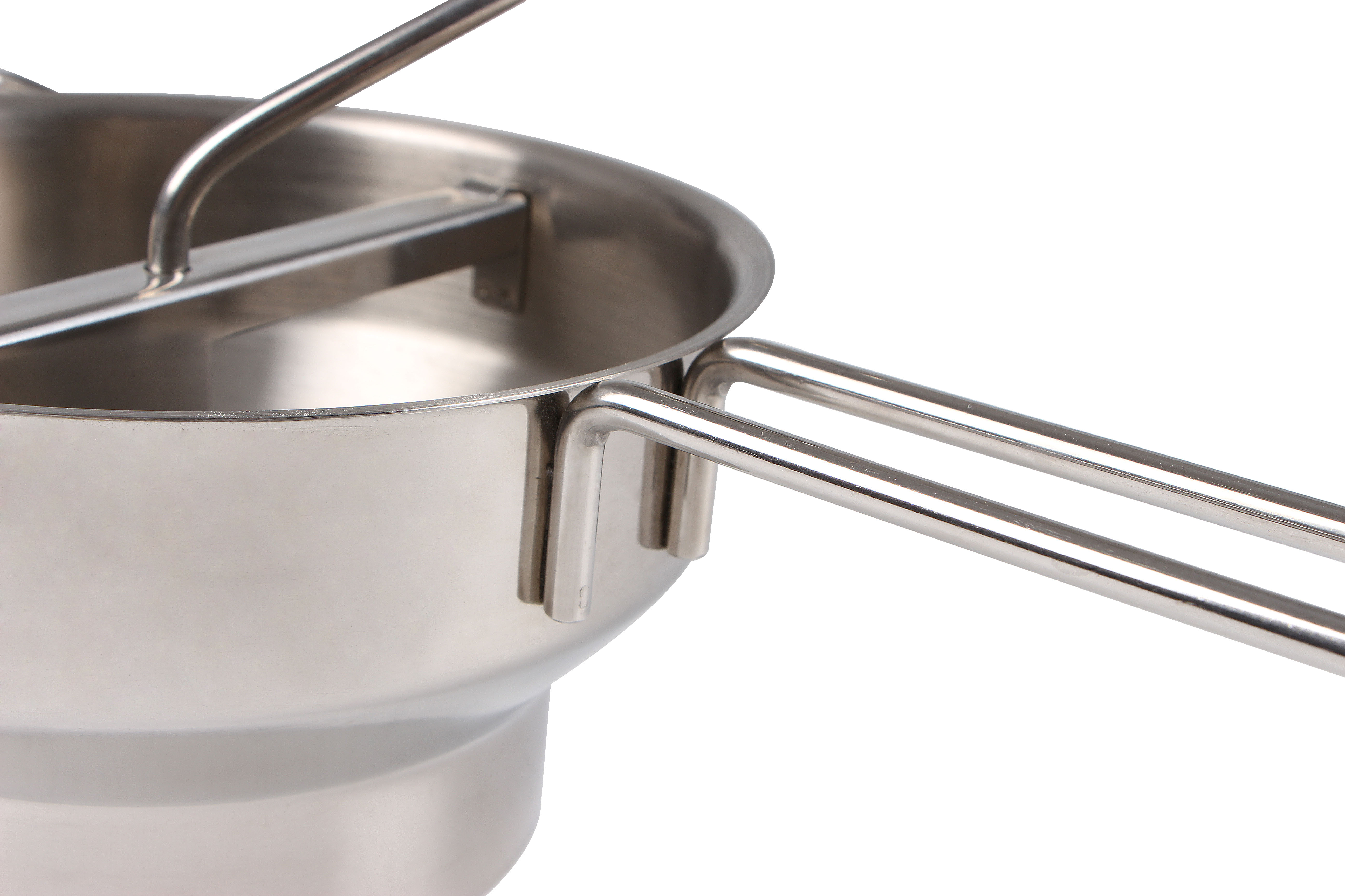Rotary Stainless Steel Food Mill Strainer Potato Masher Grinder Vegetable Mill Stainless Steel Handle with 3 Milling Discs