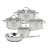 Wholesale Delicate Appearance Multi Function Thickening Base Cookware Stainless Steel Casserole Set Soup & Stock Pots With Lids