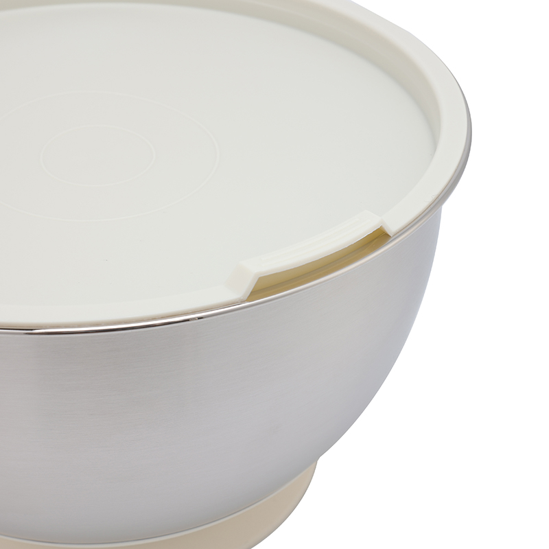 Wholesale High Quality Stainless Steel Salad Bowl Sets with Non Slip Base for Mixing Baking