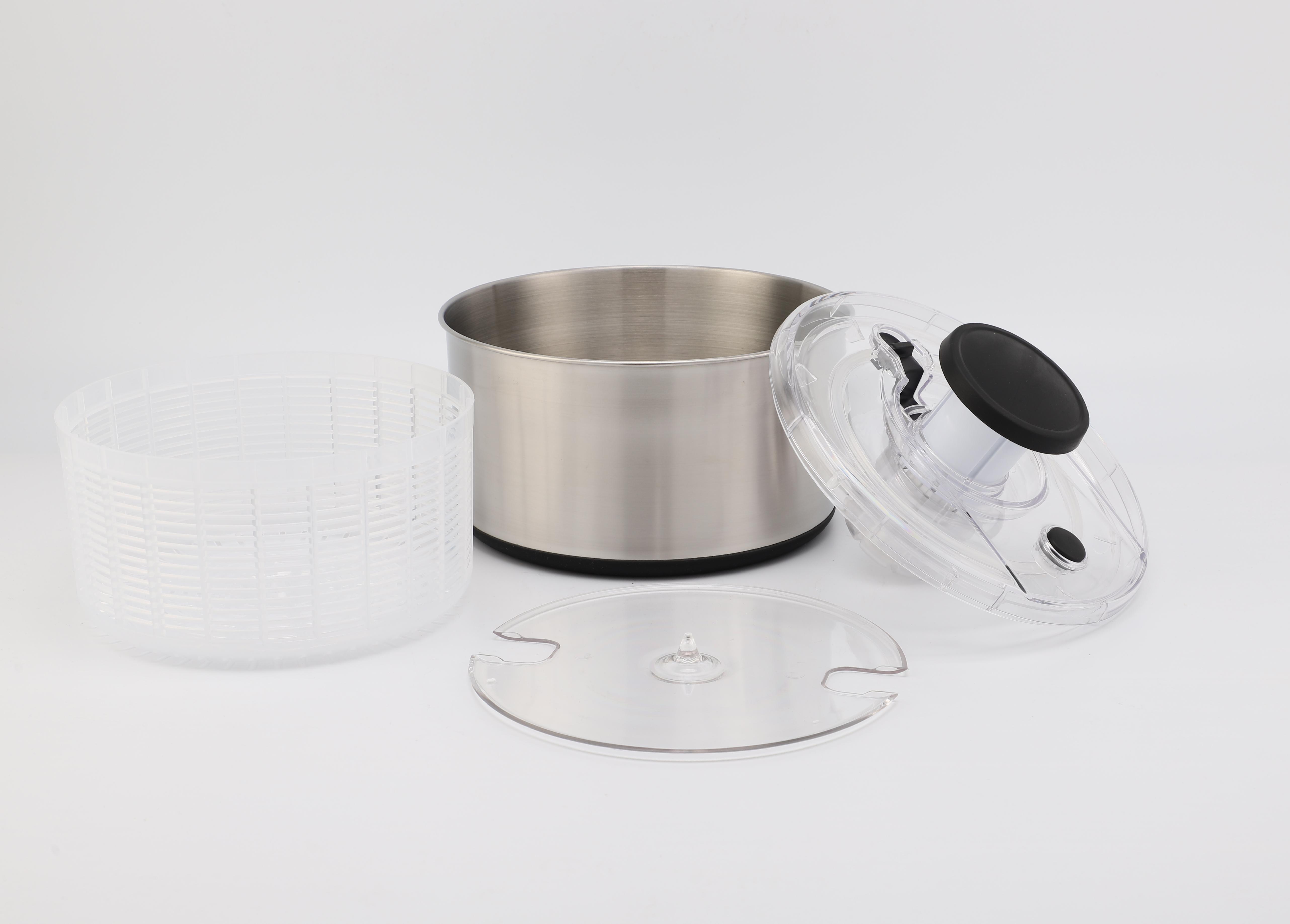 Multifunctional Stainless Steel Salad Spinner Fruit Vegetable Washer and Dryer Kitchen Vegetable Salad Spinner