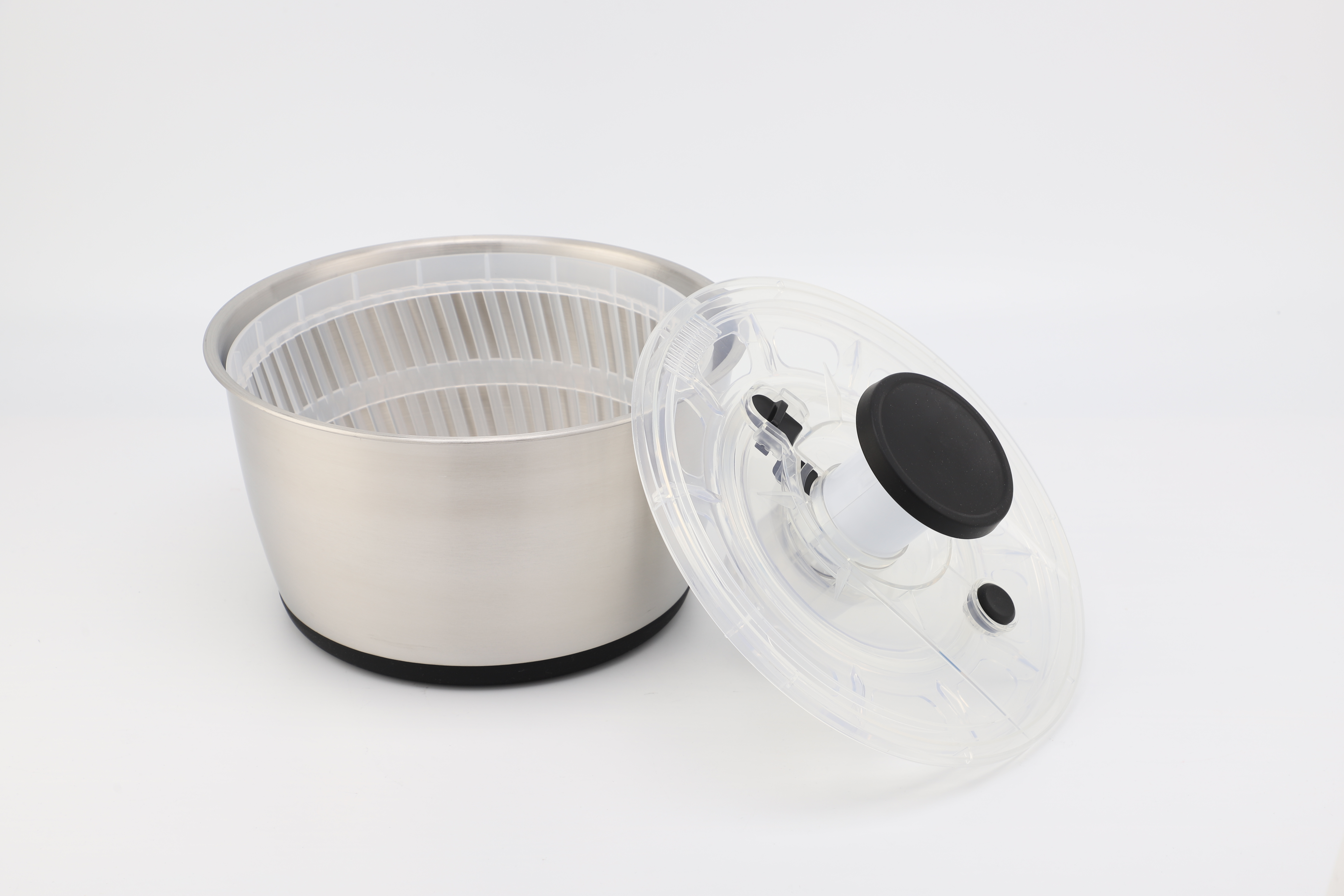5L Home Use Vegetable Dryer Salad Spinner Stainless Steel Vegetable Salad Spinner