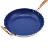 Hot Sale Wholesale Impact Bonded Bottom Stainless Steel Pan 20/24/26/28cm 8inch/10inch/12inch Non-Coating Cookware Frying Pan
