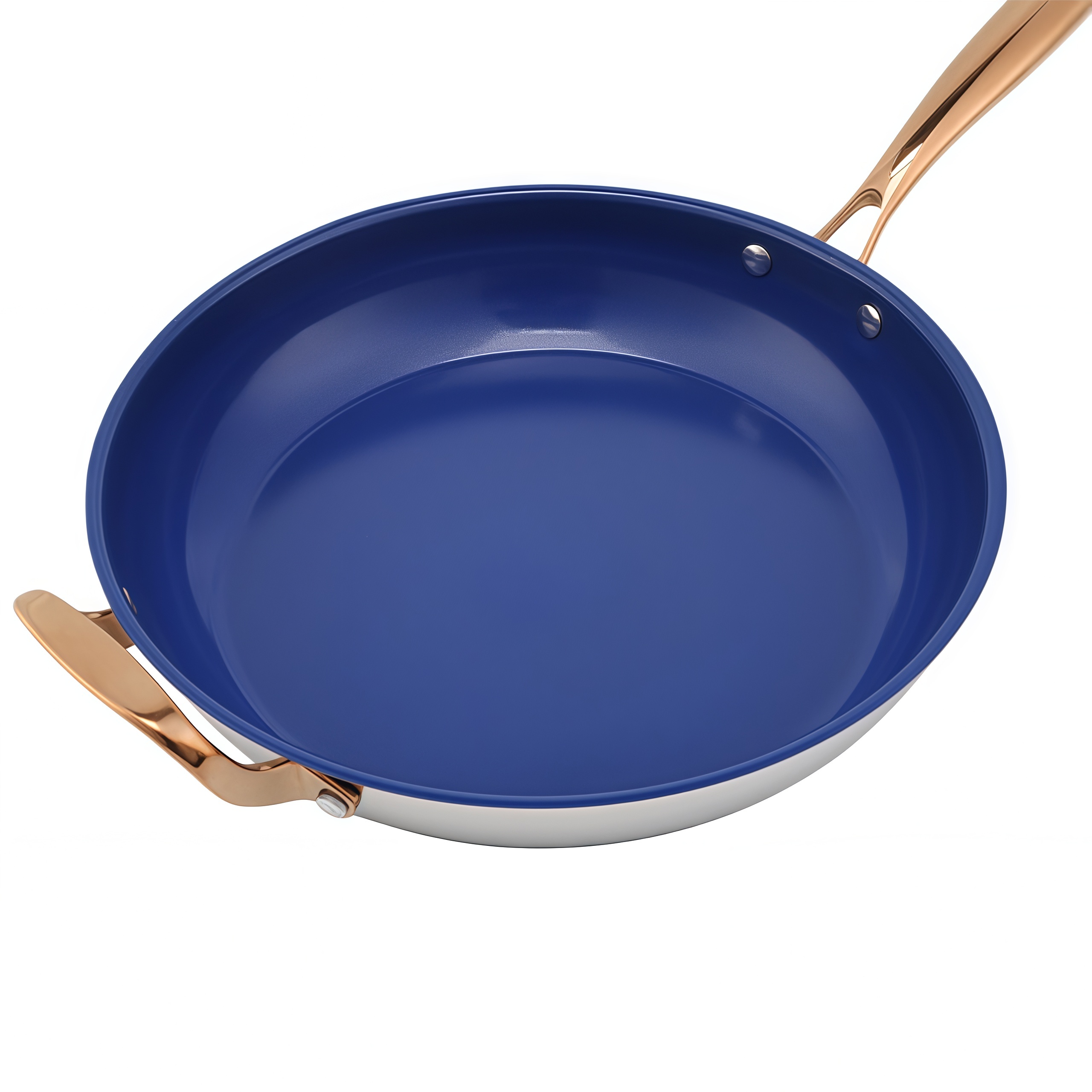 Hot Sale Wholesale Impact Bonded Bottom Stainless Steel Pan 20/24/26/28cm 8inch/10inch/12inch Non-Coating Cookware Frying Pan