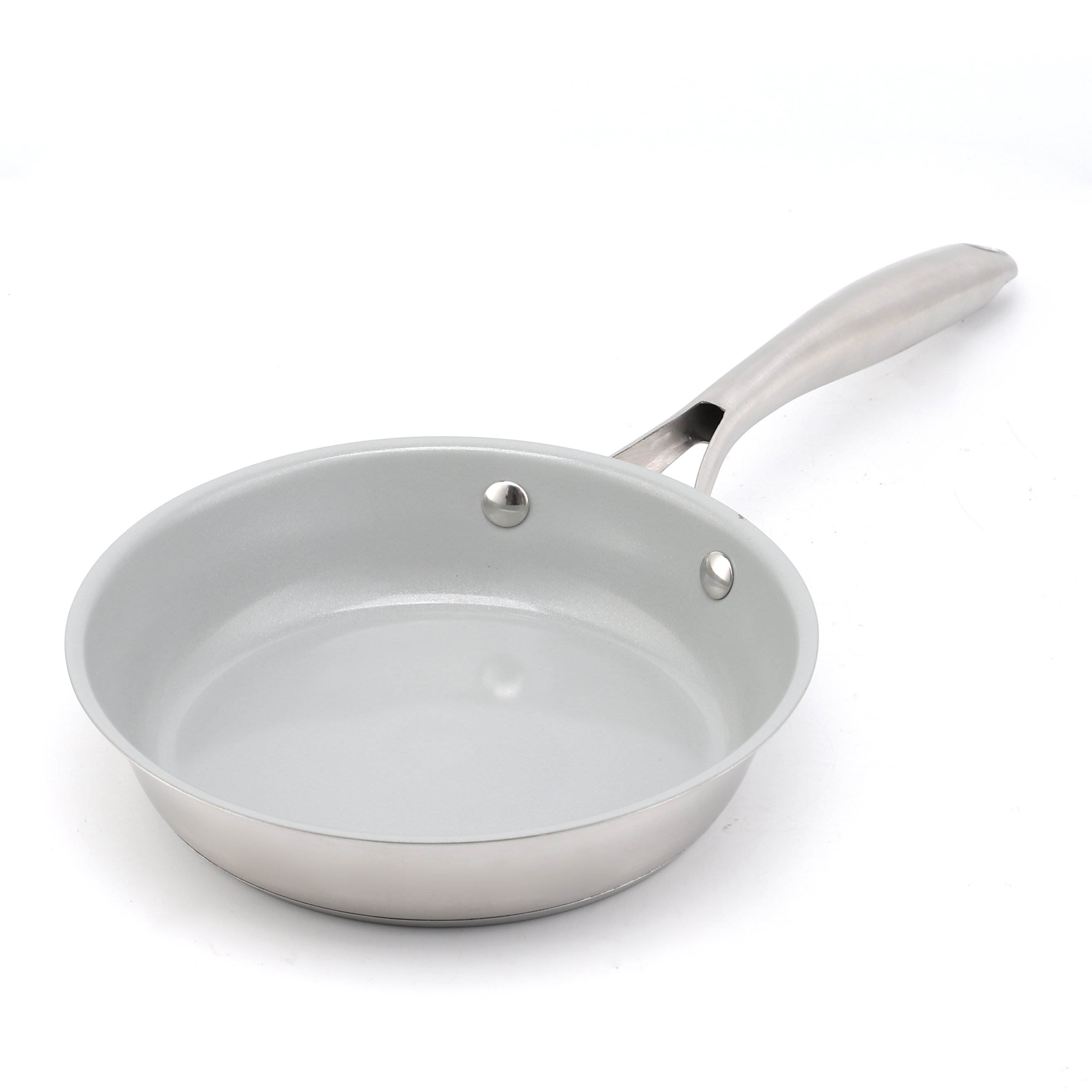 Hot Sale Wholesale 3 Layer Base Stainless Steel Pan 20/24/26/28cm 8inch/10inch/12inch Ceramics Nonstick Cookware Frying Pan