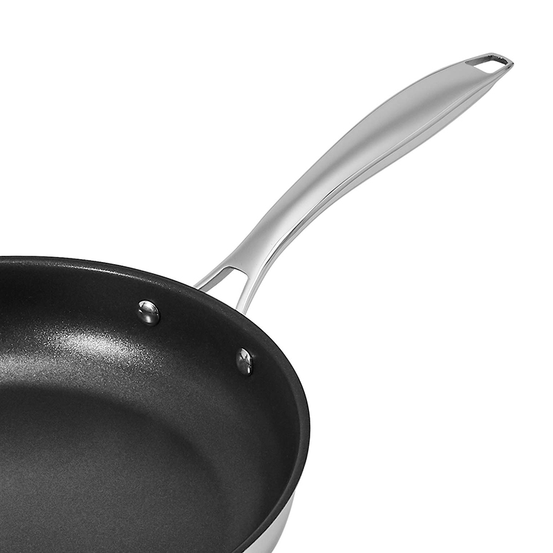 Hot Sale Wholesale 3 Layer Base Stainless Steel Pan 20/24/26/28cm 8inch/10inch/12inch Ceramics Nonstick Cookware Frying Pan