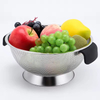 New Fruit Vegetable Kitchen Strainer Colanders Set Stainless Steel Drain Wash Storage Drain Basket