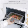 Design 304 Stainless Steel Fresh-keeping Lunch Box Glass Cover Leak-proof Heating Food Grade Microwave Sealed Box