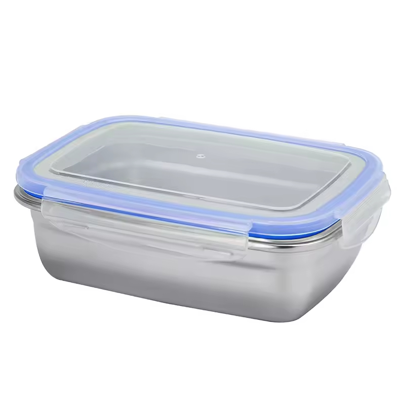  Sealed Leakproof Dishwasher Safe Food Container 304 Stainless Steel Lunch Box