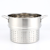 Factory Supply Kitchenware 8 Liter Stainless Steel Pasta Cooker 24cm Pasta Cooker Steamer Multi-Pot