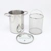 Asparagus Steamer Pot with Mesh Basket-3 Quart Stainless Steel Vegetable Cooker with Tempered Glass Lid