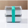 Factory Wholesale 304 Stainless Steel Fresh-keeping Box Refrigerator Storage Tin Box Heating Food Grade Microwave sealed Box