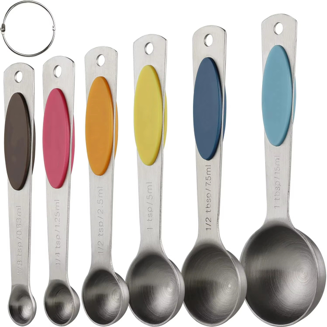 Stainless Steel Magnetic Coffee Measuring Scoop Cups and Spoons Set