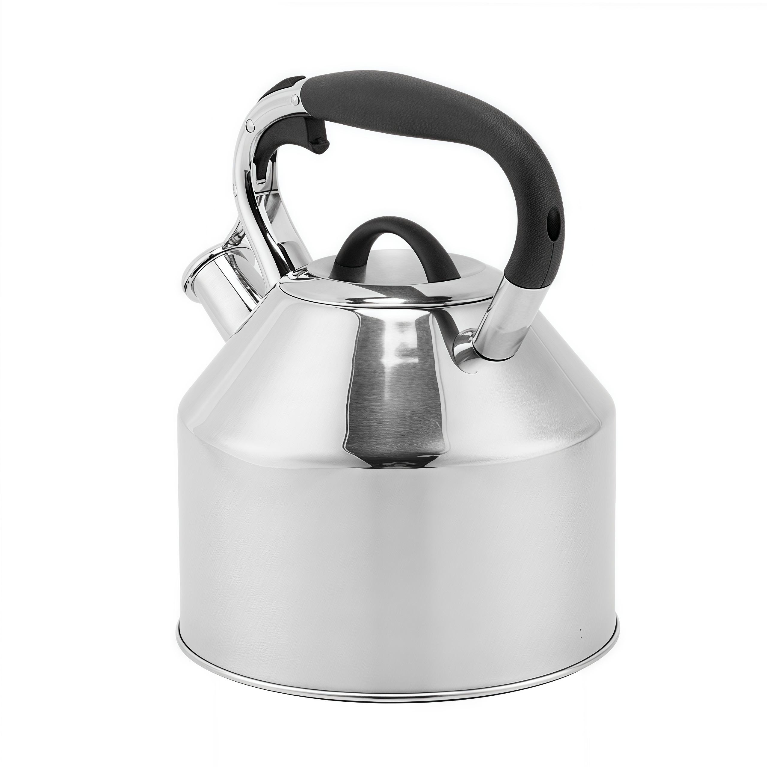 New Modern Home Kitchen 3.5L Stainless Steel Whistling Kettle Induction Stove Top Tea Pot with Metal Construction Water Teapot