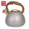 2.7L Custom Top Seller Stainless Steel Polished Whistling Tea Kettle New Design High Quality Food Grade Stove Top Tea Pot