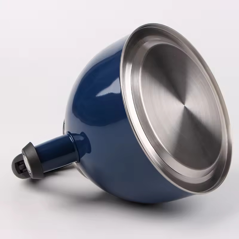 Stainless Steel Whistling Tea Kettle With Glass Lid