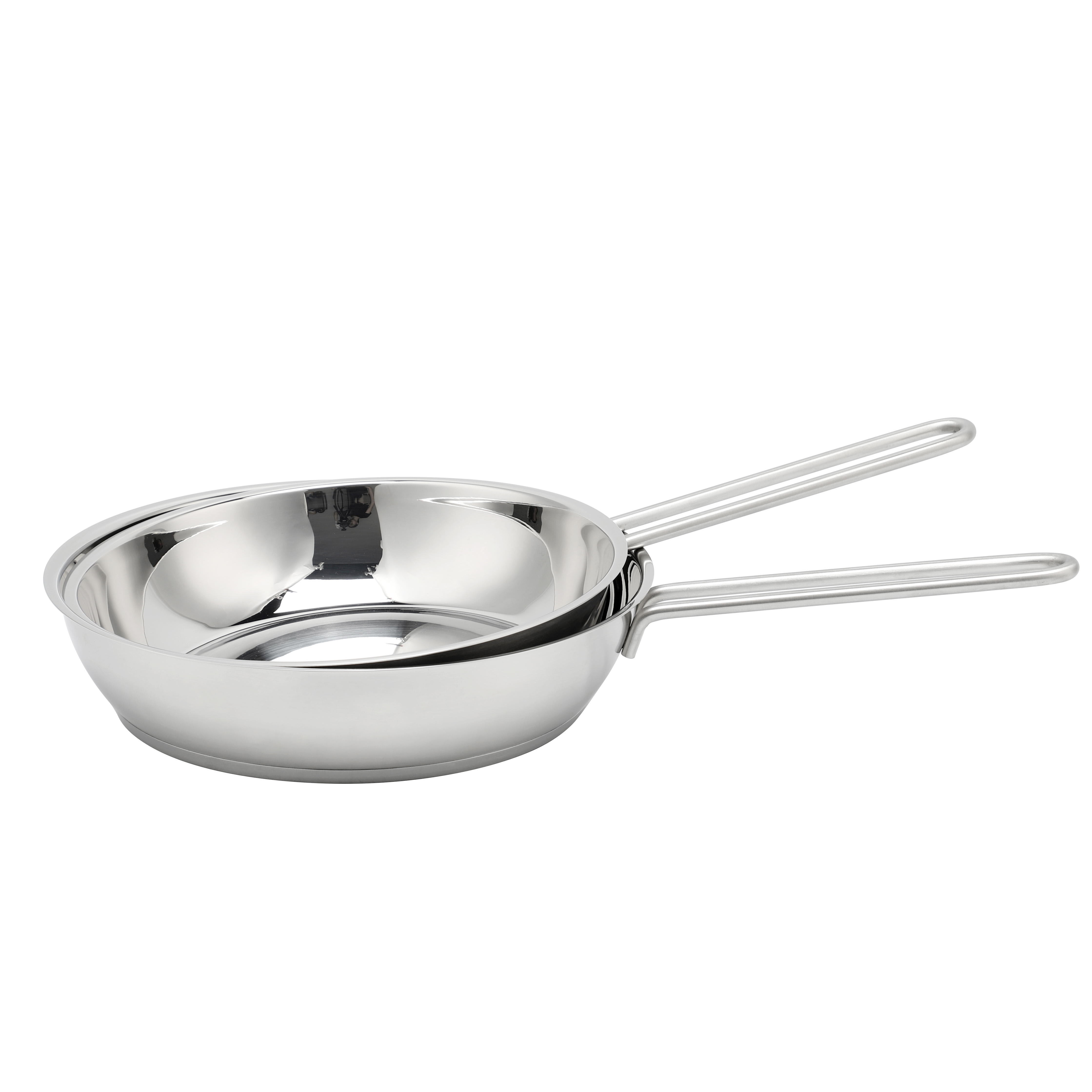 10PCS Stainless Steel Pots and Pans Set with Handle Kitchen Cookware Induction Pots Sets with Glass Lids with All Stovetops