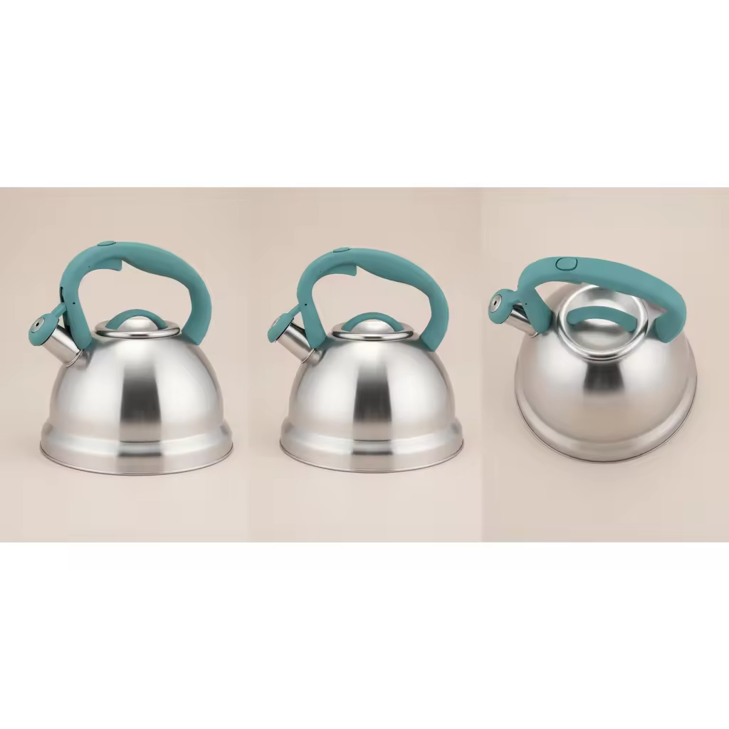 Factory Wholesale 2.8-3L Whistling Tea Kettle Tea Pot Customized Color Stainless Steel Hot Water Teapot for ALL Stovetop