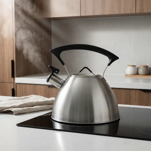 Factory Wholesale 3L Whistling Kettle Tea Pot Customized Color Stainless Steel Hot Water Teapot for ALL Stovetop