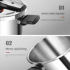 Factory Multi-Functional Fast Cooking Induction Cookware 8L/10L 304 Stainless Steel Pressure Cooker
