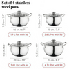 Hot Sale Apple Shape Cooking Pot Heavy Weight 5ply Base Stainless Steel Casserole Soup Pot Stock Pot with Stainless Steel Handle