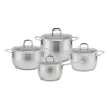 Wholesale Custom 6 Piece Apple Shape Stainless Steel Impact Bonded Bottom Pots And Pans Non-Toxic Kitchen Cookware Set
