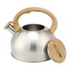 3.0L Stove Top Stainless Steel Tea Pot New Food Grade Polished Custom Top Seller Whistling Tea Kettle With Wood Handle