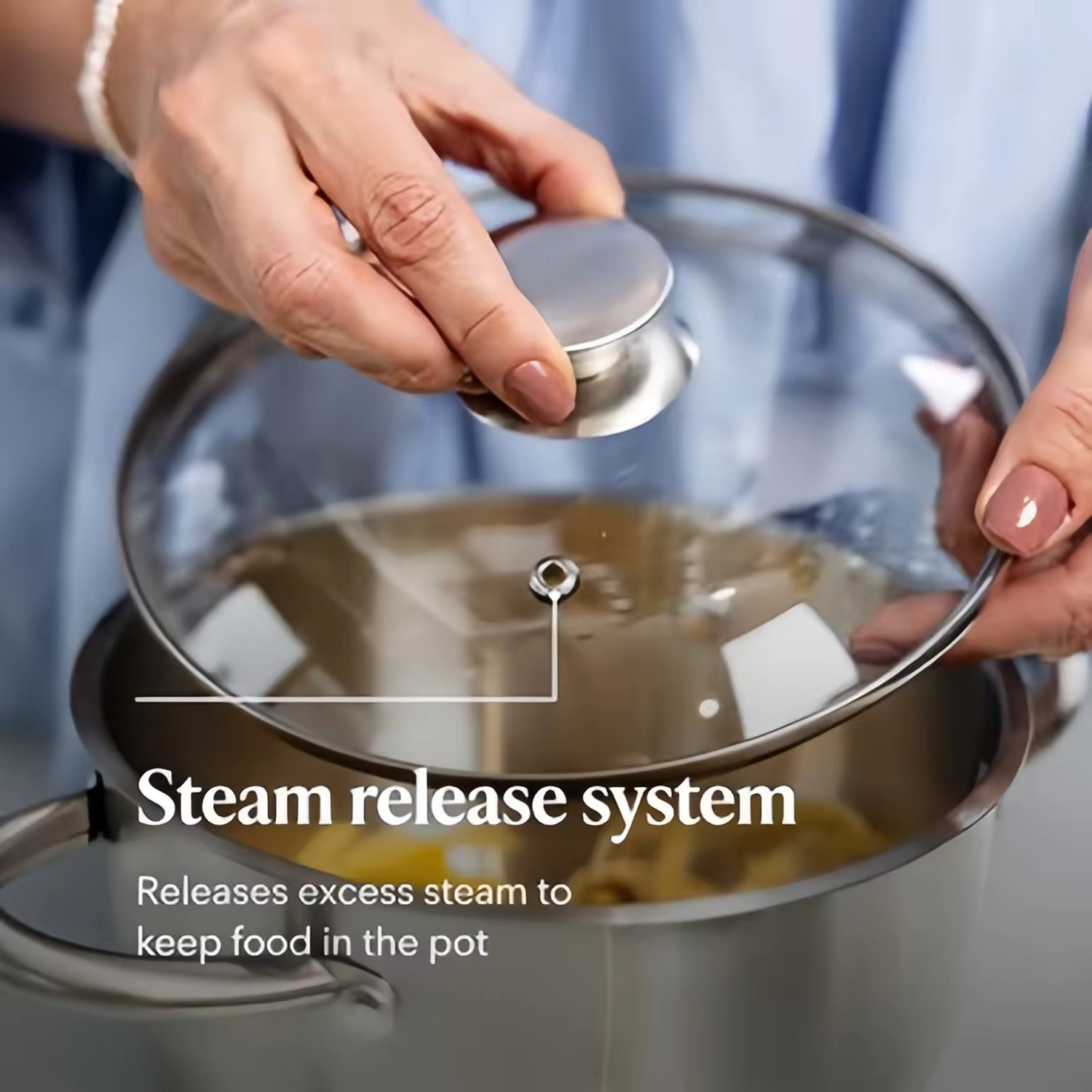 Hot Sale Belly Shape Cooking Pot Heavy Weight 5ply Base Stainless Steel Casserole Soup Pot Stock Pot with Stainless Steel Handle