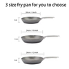 Premium Hard-Anodized Nonstick Aluminum Fry Pan Skillets Oven Safe to 500F Durable Desktop Oven Frying Pan Set PFOA Free