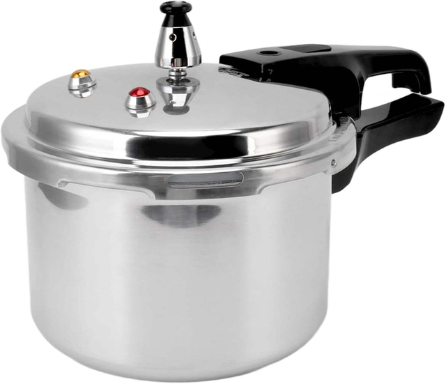 Factory Small Aluminum Alloy Pressure Cooker with Magnetic Bottom 3L 4L 5L 7L 9L 11L 13L 17L Sizes for Gas and Induction Cooker