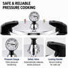 Factory Supply Multi-Functional Aluminum Alloy Pressure Cooker 16/23L Sizes Aluminum Alloy Fast Cooking for Gas Induction Cooker