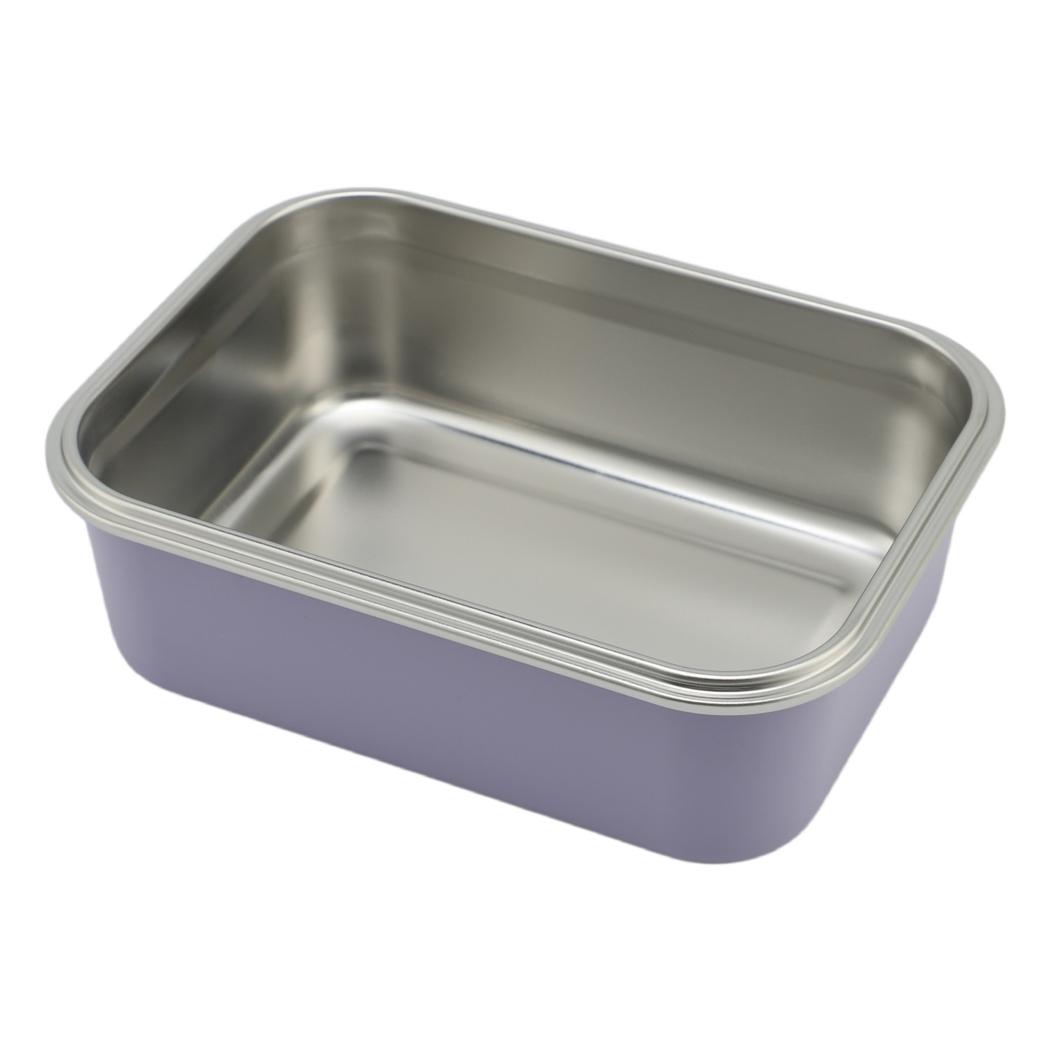 Rectangular Portable Stainless Steel Lunch Box Container with Lid and Cover to Store Food Dishwasher Freezer Safe