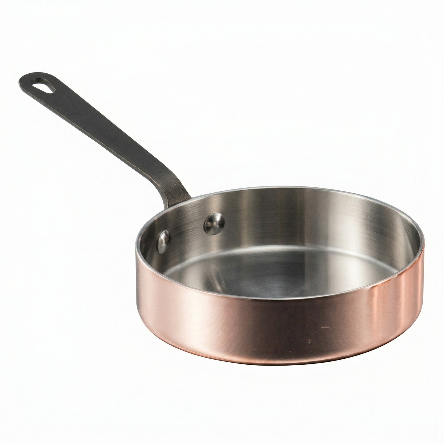 Factory New Arrival Mini Tri-ply Copper Cookware Set with Handle Cooking Pots Induction Bottom Cookware Set Saucepan Frypan