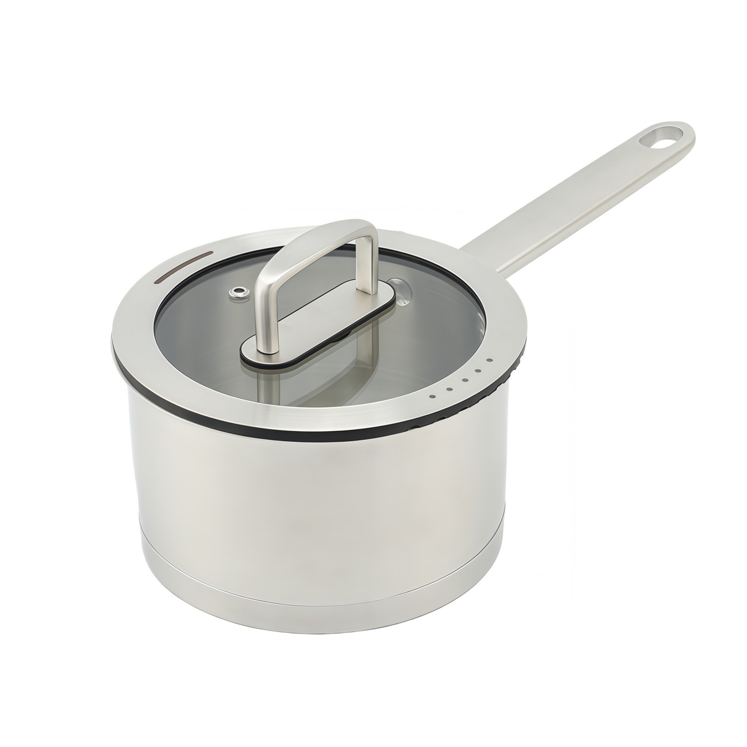 Factory New Arrival Stainless Steel Cookware Set with Handle Cooking Pots Brazed Bottom Cookware Set Saucepan Saute Pan