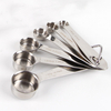 Custom Hot Sell 14 Piece Stainless Steel Measuring Cups and Spoons Set With Handle